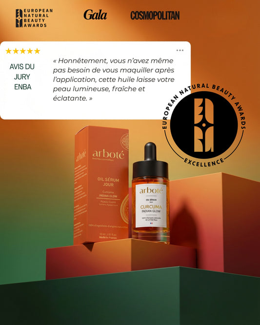 Arboté récompensé aux ENBA 2026 : notre sérum au curcuma reçoit le Prix de l’Excellence
