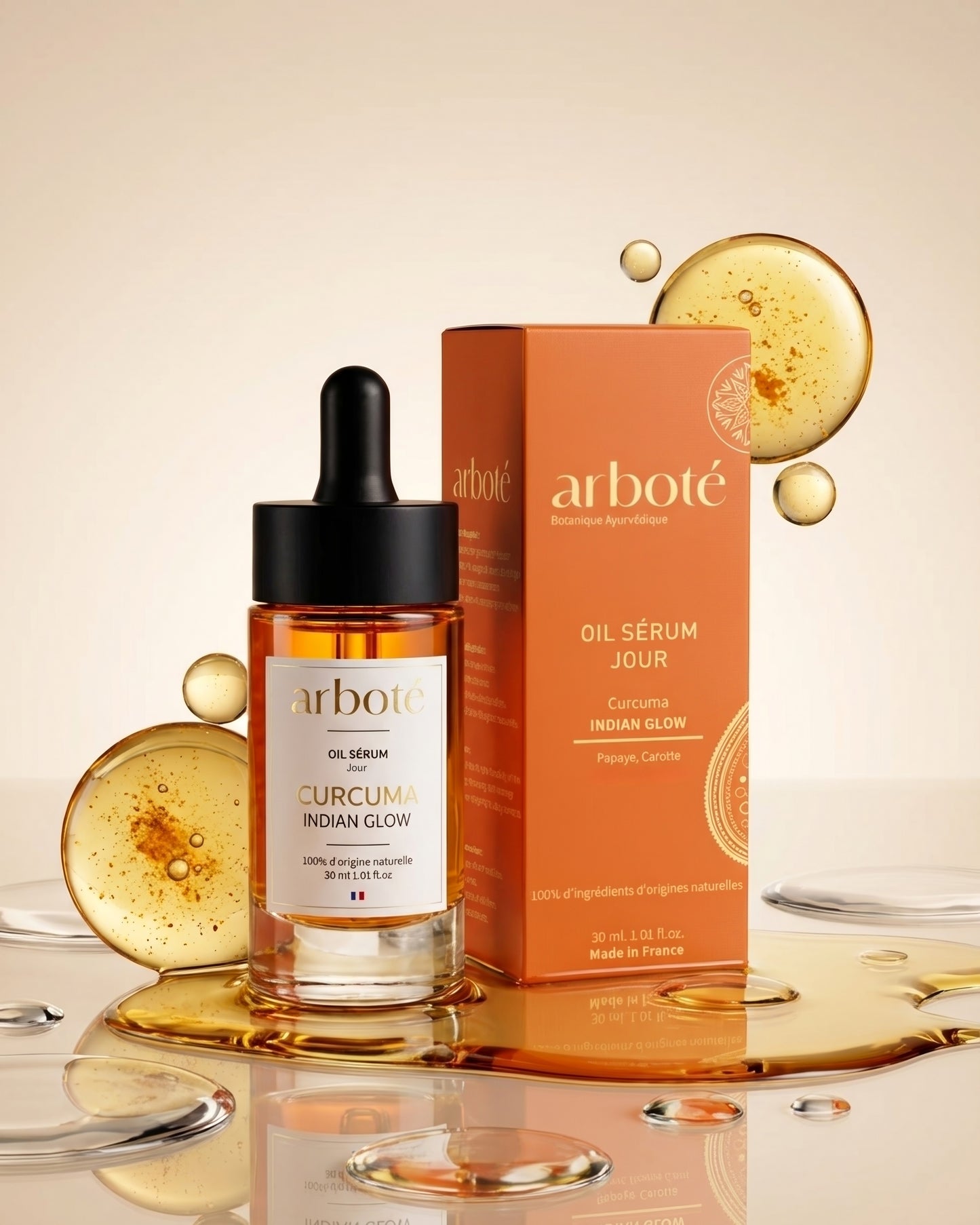 Oil Sérum Jour au Curcuma - Indian glow